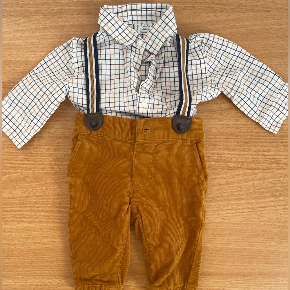 Janie & Jack | Corduroy Pant and Shirt Set